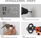 Key Holder Wall Mount, Black Key Organizer Hooks for Wall, Key Rack Entryway Hanger with Screws and Anchors Home Sweet Home Wall Decor Key Chain Hooks